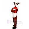 Cute Brown Reindeer Mascot Costumes Cartoon