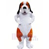 Brown and White Bernard Dog Mascot Costumes Animal