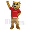 Cougar Paws in Red Shirt Mascot Costumes