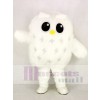 Cute White Owl Mascot Costume School 	