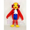 Yellow Head Red Swan Bird Mascot Costume School