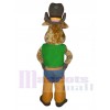 Cowboy Ox Cattle mascot costume