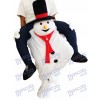 Piggyback Snowman Carry Me Ride White Snowman Mascot Costume