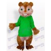 Green Squirrel Animal Adult Mascot Costume