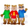 Alvin Simon and Theodore Chipmunk Mascot Adult Costume