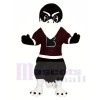 Black Raven with White eyebrows Mascot Costumes Animal	