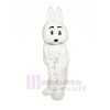 White Jumbo Bunny Mascot Costumes Cartoon	