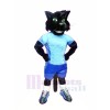 Sport Black Cat Mascot Costumes Cartoon