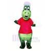 Sport Alligator with Red T-shirt Mascot Costumes Cartoon