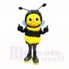 Fluffy Bee with Big Eyes Mascot Costumes Cartoon