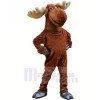 Funny Brown Moose Mascot Costume Adult