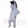 Smiling Grey Donkey Mascot Costumes Cartoon