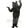 Shaggy Black Bear Mascot Costumes Cartoon