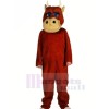 Strong Brown Bull Mascot Costume Adult