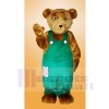 Corduroy Brown Bear Mascot Costumes Animal
