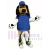 Beagle Dog with Blue Hat Mascot Costumes Animal	