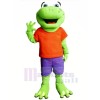 Frog with Orange T-shirt Mascot Costumes