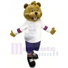 Brown Beaver with Suit Mascot Costumes Animal