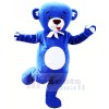 Happy Blue Bear Mascot Costumes Cartoon