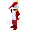 Red Marlin Fish Mascot Costume Cartoon