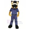 Smiling Police Dog Mascot Costumes Cartoon