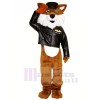 Pilot Fox in Jacket Mascot Costumes Cartoon