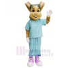 Doctor Bunny with Blue Suit Mascot Costumes Animal