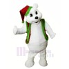 Christmas Bear with Red Hat Mascot Costumes Animal