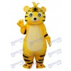 Small Yellow Tiger Mascot Adult Costume