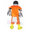 Sports Gray Eagle Hawk Mascot Costume Animal