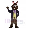 Mr.Bunny Rabbit in Purple Tuxedo Mascot Costume Animal