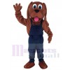 Cute Bloodhound Dog Mascot Costume