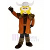 Thor the Giant Viking Mascot Costume with Silver Hemlet