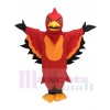 Cute Red and Orange Thunderbird Mascot Costume