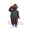 Moose mascot costume
