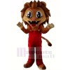 Realistic Brown Lion Mascot Costumes Cartoon