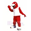 Red Falcon with White Vest Mascot Costumes