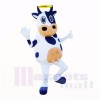 White and Black Friendly Lightweight Cow Mascot Costumes Cartoon