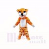 Smiling Friendly Lightweight Leopard Mascot Costumes Cartoon