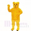 Smiling Golden Bear Mascot Costumes Cartoon
