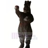 Power Black Horse Mascot Costumes Cartoon