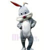 Happy Grey Rabbit Bunny Mascot Costumes Cheap	