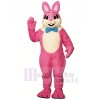 Pink Smiling Bunny Mascot Costumes Cheap