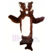 Fierce Brown and White Badger Mascot Costumes Adult