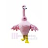 Pink Goose Mascot Costume Cartoon