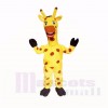 Yellow Friendly Lightweight Giraffe Mascot Costumes Cartoon