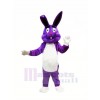 Purple Easter Bunny Mascot Costumes Cartoon
