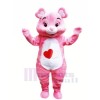 Lightweight Pink Bear Mascot Costume Cartoon