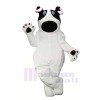 Lovely White Dog Mascot Costume Cartoon