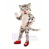 Happy Snow Leopard Mascot Costumes Cartoon